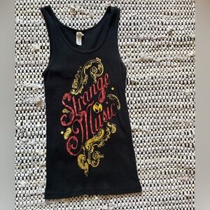 Tech N9ne Strange Music Glitter Logo Ribbed Tank Top